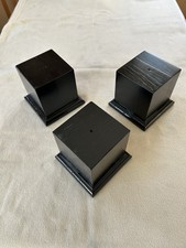 Small Black Wooden Trophy Base Plinth