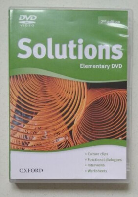 Solutions Elementary - Oxford University Press - 2nd edition - all regions DVD