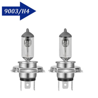 For Motorcycle H4 3400K Halogen Hi/Lo Beam Front Light Bulb Headlight Warm  White