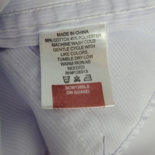 Sovereign Code Shirt Mens Medium Pale Blue On Guard Field Flap Pockets Roll Tab - Picture 5 of 8