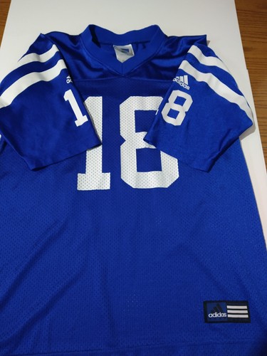 Vtg NFL PEYTON MANNING #18 Indianapolis Colts Jersey Youth Adidas Large 14-16 ๐ - Picture 4 of 7