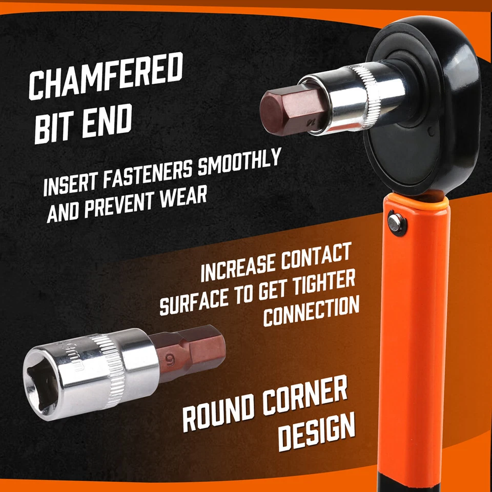Allen Key / Hex Bit Socket Set 1/4" 3/8" 1/2" Drive METRIC & IMPERIAL 32PC S2 - Image 4 of 4