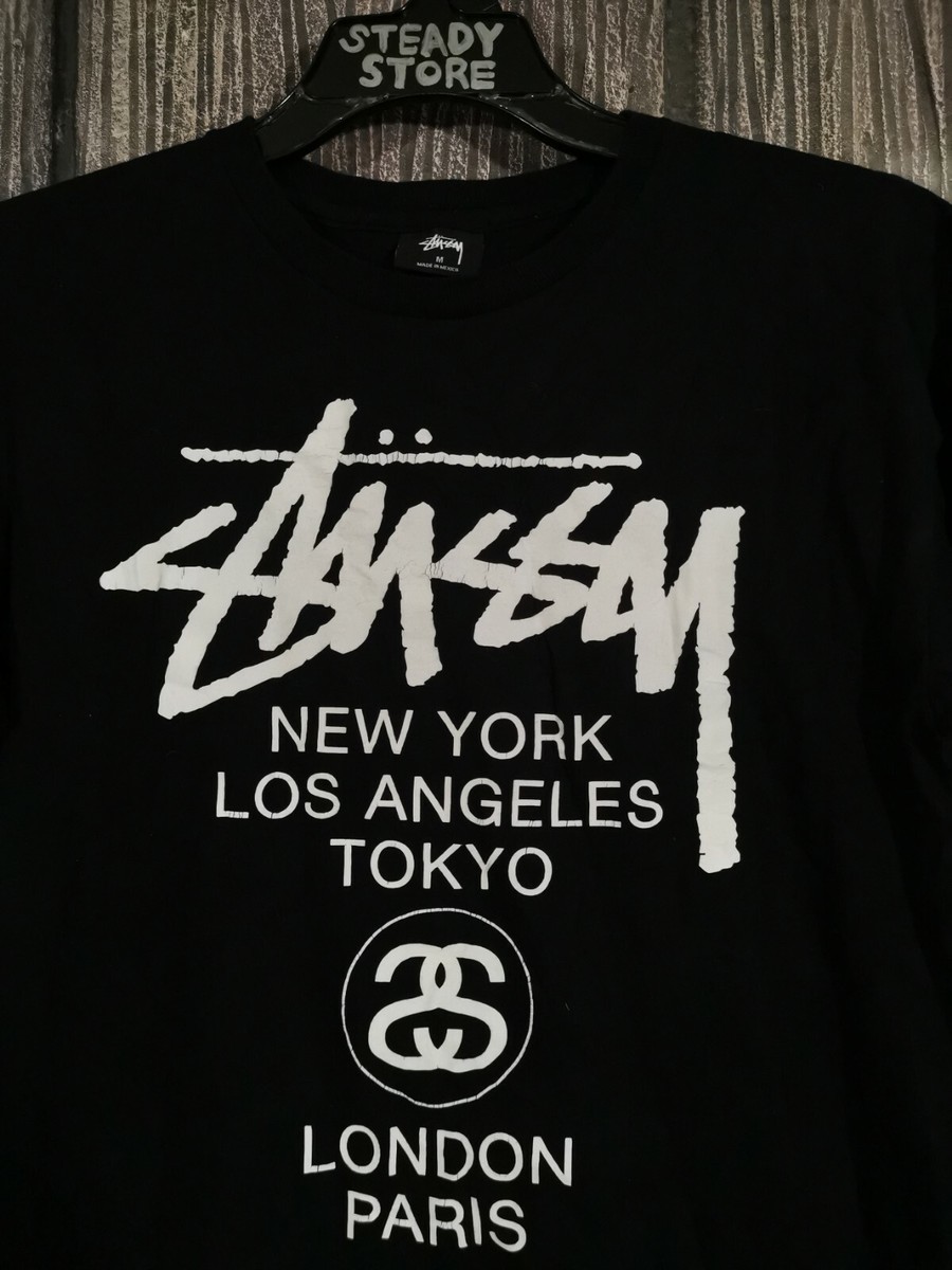 STUSSY DOUBLE 2 SIDED BRONX COMPTON SANTA ANA VENICE