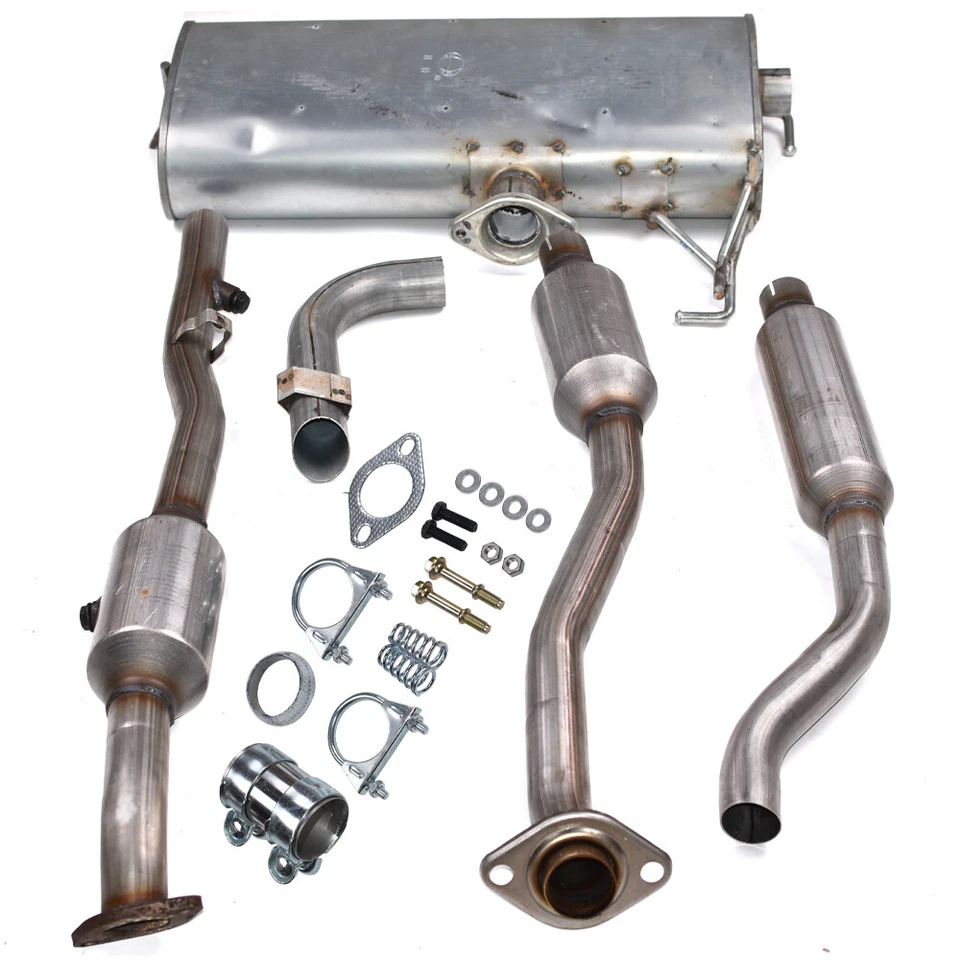 For 2009-2011 Mitsubishi Lancer 2.4L/2.0L AWD Cat converter Res Rear Muffler - Image 2 of 4