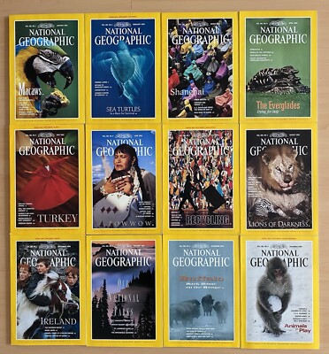 National Geographic 1994 kompletter Jahrgang, Originalversion