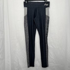 Women's Victoria  s Secret Pink Ultimate Leggings Gray Black Size S