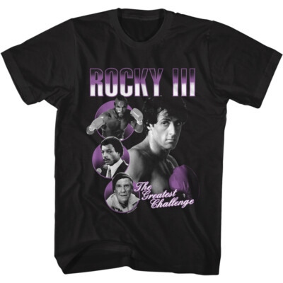 Rocky III Boxing Movie Clubber Apollo Mick The Greatest Challange Men's T Shirt