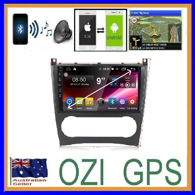 MERCEDES C CLASS W203 2004-06 GPS WIRELESS CARPLAY ANDROID AUTO DAB DVR TPMS ODB