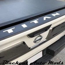 Chrome Letters for Nissan Titan Tailgate Guard ABS Plastic Inserts 2016 - 2021