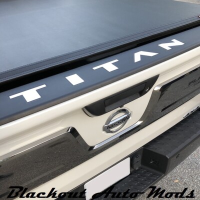 Chrome Letters for Nissan Titan Tailgate Guard ABS Plastic Inserts