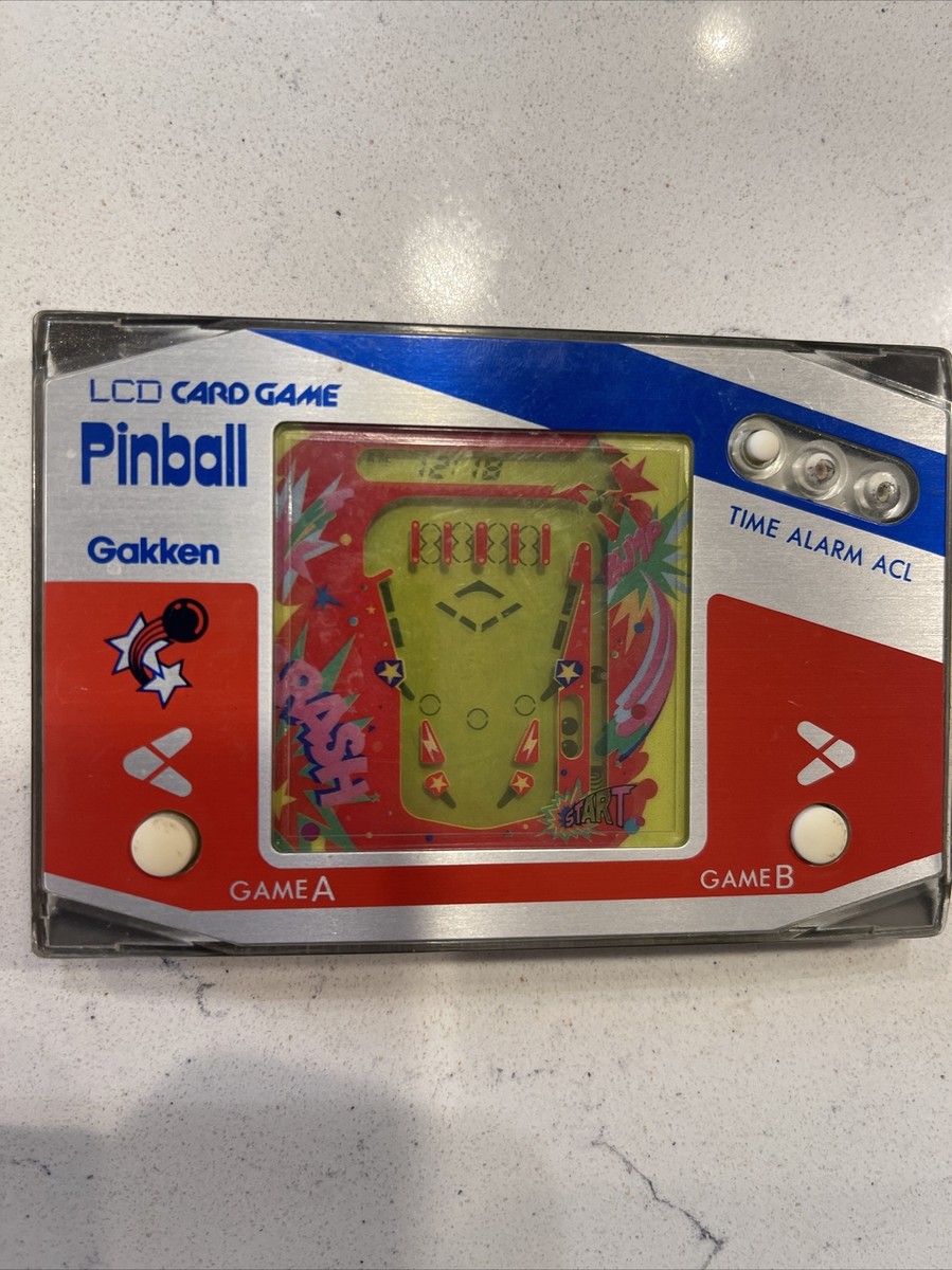 RARE Gakken Pinball Handheld Electronic Game 80s LCD Game RARE Gakken Pinball Handheld Electronic Game 80s LCD Game