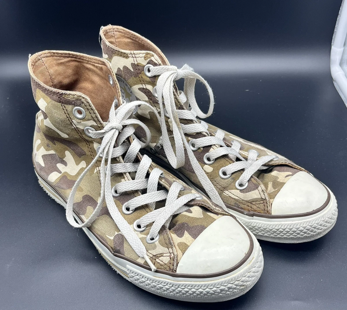 Fare forsvinde ost Vintage 80s USA Made Converse All-Star Hi Top Camo Mens 7 ,Women 9 With Flaws | eBay Fare forsvinde ost Vintage 80s USA Made Converse All-Star Hi Top Camo Mens 7 ,Women 9 With Flaws | eBay