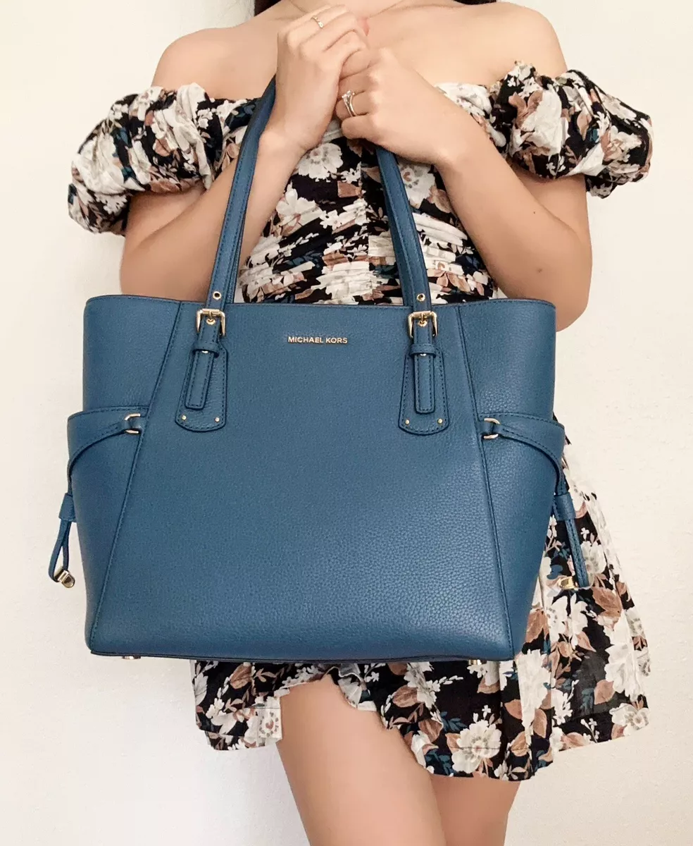 Michael Kors Blue Tote Bags