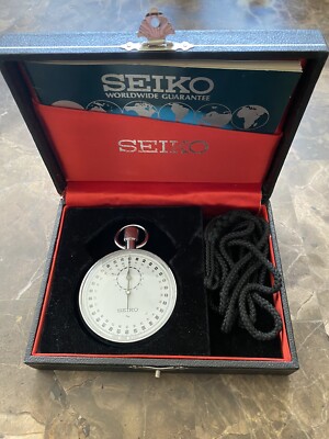 Vintage Seiko Stopwatch Base Metal 88-5059 With Original Box