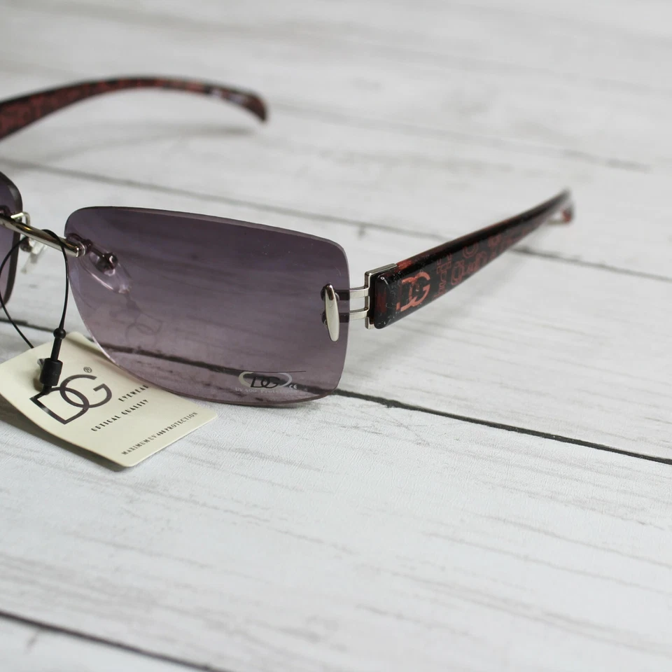 Gafas de sol vintage para mujer DG púrpura marrón Foto 4 de 4