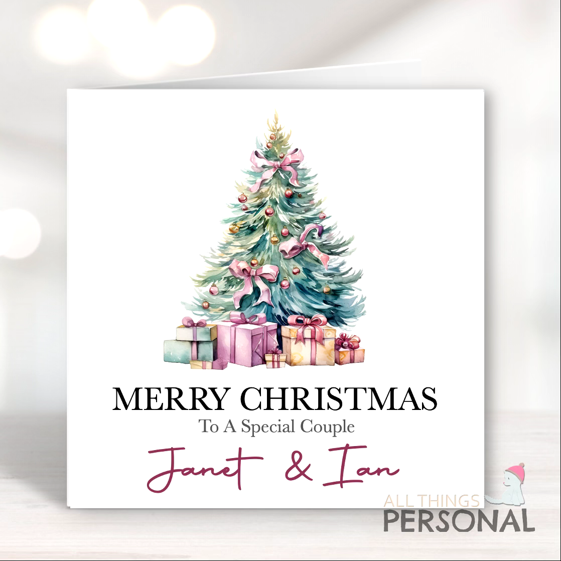Special Couple Personalised Christmas Card Son Daughter in law Brother Sister