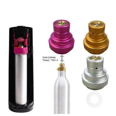 MARKENLOS Quick Connect para SodaStream DUO,Terra en cilindro de CO2 de 425 g con rosca TR21-4