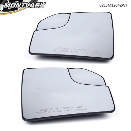 Left & Right Side View Manual Mirror Glass Fit For 15-20 Ford F-150 Pickup New