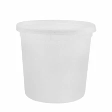 10 Pack Nicole Fantini Deli Containers with Lids 86oz Plastic Food Storage Cups