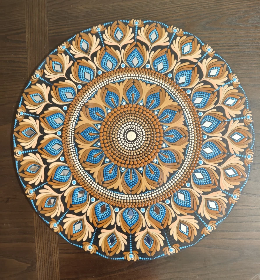 Pintura Mandala Dot 18" Foto 3 de 4