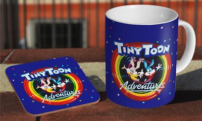 Tiny Toon Adventures Classic 90er - Keramik Kaffee-/Teetasse + passender Untersetzer