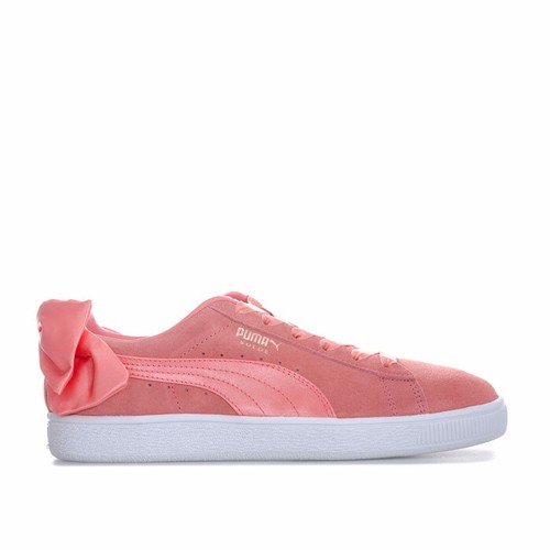 puma pink bow trainers