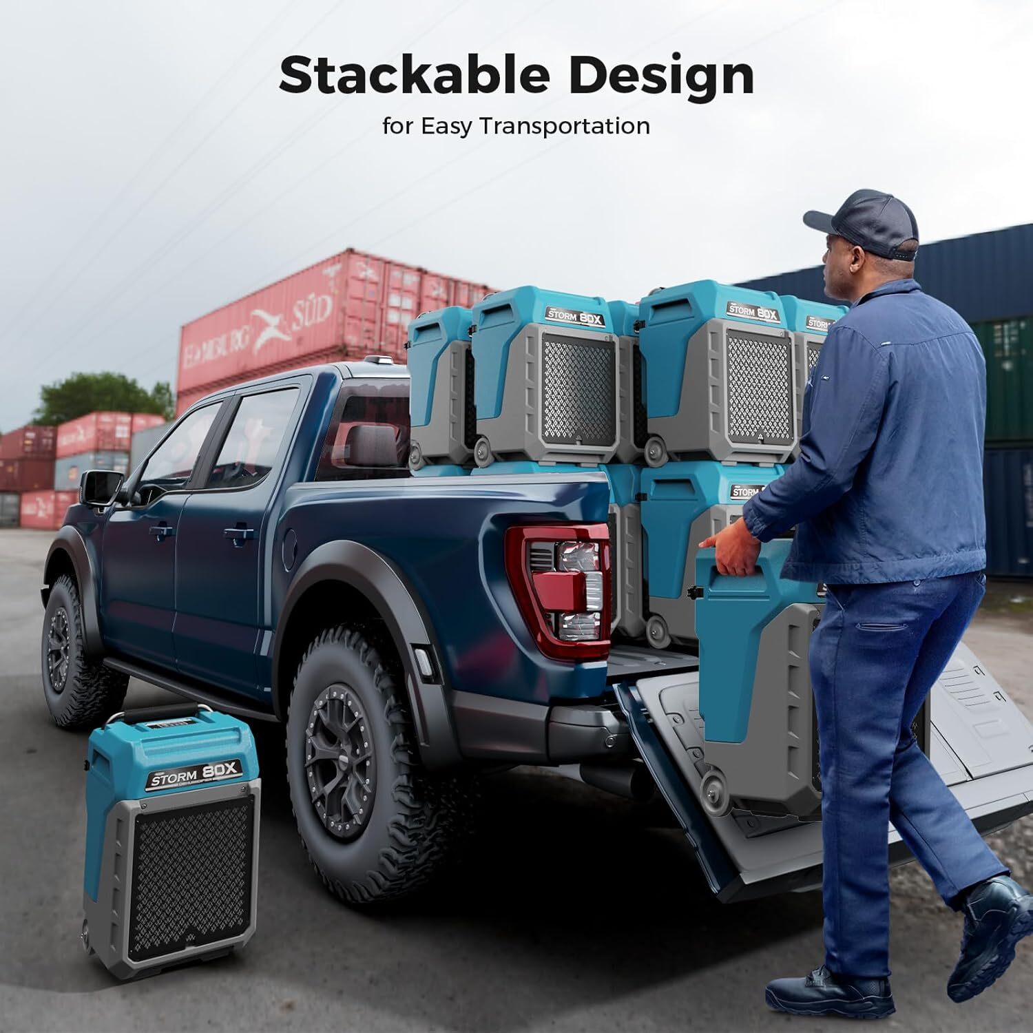 ALORAIR 170 Pints Commercial Dehumidifier touch screen Water Damage Restoration