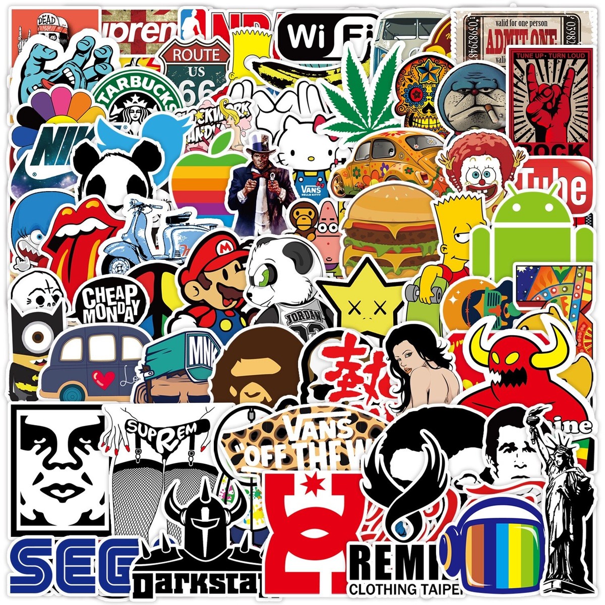 60 Pezzi Parigi Viaggio Adesivi Aesthetics In Vinile Per - Foto 3