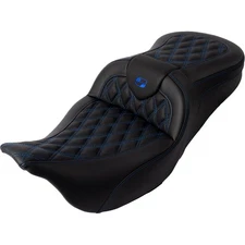 Roadsofa™ Seat - with Backrest - Blue Stitch - FL '08-'23 A808-07R-182BLU