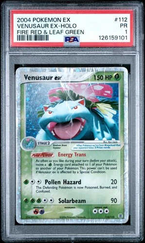 PSA 1 Pokemon Venusaur ex 112/112 EX FireRed & LeafGreen Ultra Rare Holo