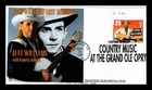 US COVER HANK WILLIAMS COUNTRY LEGENDS OF MUSIC FIRST DAY ISSUE GG CACHET