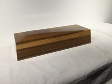 Utility sink wooden mold with offset drain location.