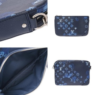 LOUIS VUITTON Monogram watercolor Trio Messenger blue M57840