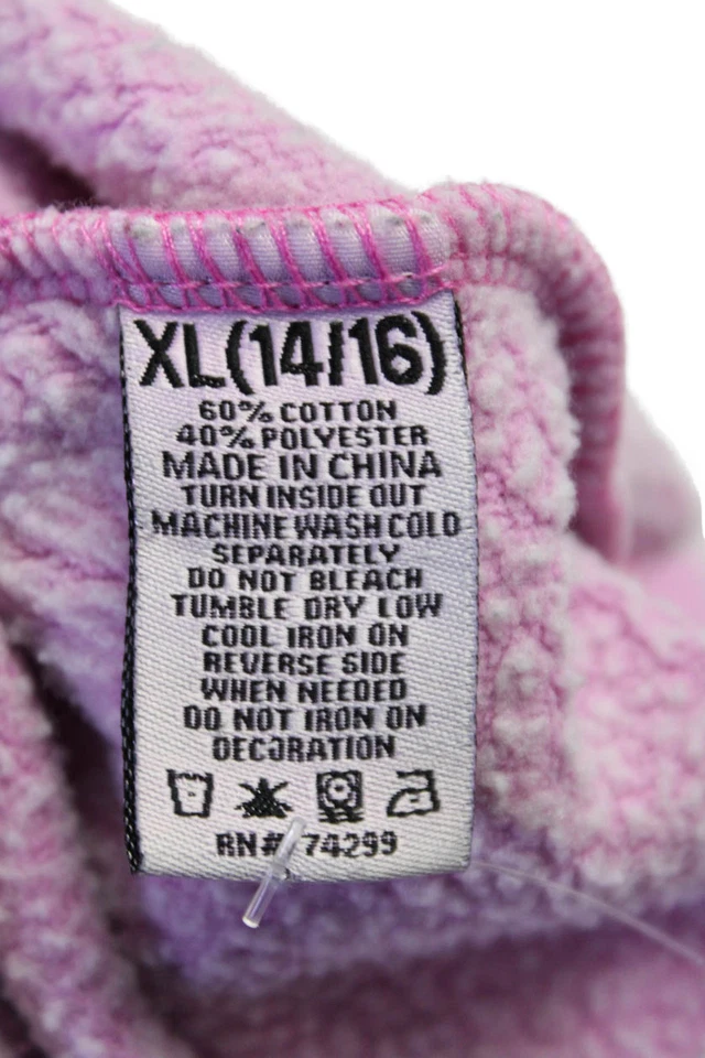 Sudadera con Capucha Butter Súper Suave Niños Niñas Mangas Largas Rosa Algodón Talla 14-16 Foto 4 de 4