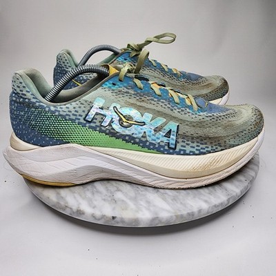 Hoka One One Mach X Running Shoes Green Dusk Cloud Mens Size 11.5D 1141450DDL