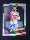 2024-25 Panini Prizm Black Cade Cunningham #8 Auto Silver