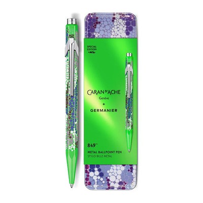 Caran d'Ache 849  Ballpoint Pen, Germanier Edition, Neon Green