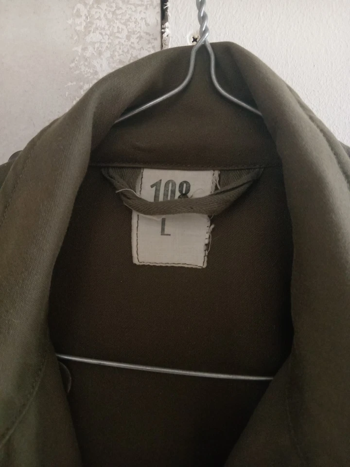 ARMÉE FRANÇAISE VESTE COMBAT TREILLIS SURPLUS GUERRE 108 L - Photo 2/4