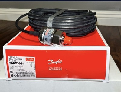 Danfoss AKS 32 Pressure Transmitter 060G3991 1/8 NPT 0-500 psi 1-5V 8m Cable