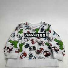 Spidey And His Amazing Friends Boys Sweatshirt - Size 4T- few stains 