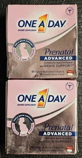 2× One A Day Prenatal Advanced Multivitamin 60 Soft gels & 60 Tablet Exp 11/2025