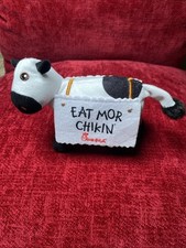 Chick-Fil-A Cow "Eat Mor Chikin" Eat More Chicken Sign 2022 Plush 4"
