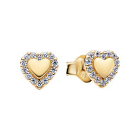Pandora Ohrstecker Herzen Goldfarben 264363C01