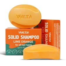 Solid Shampoo Conditioner Bar 2-In-1, Citrus Bar Shampoo for Dry, Itchy, and Oil