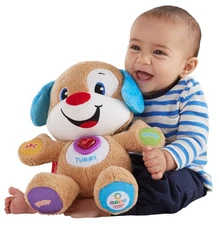 Fisher Price Smart Stages Puppy Soft Toy Interactive Learning Toy for Babies