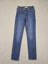 Levis 721 High Rise Skinny Jeans Womens 27 Blue Medium Wash Stretch Denim