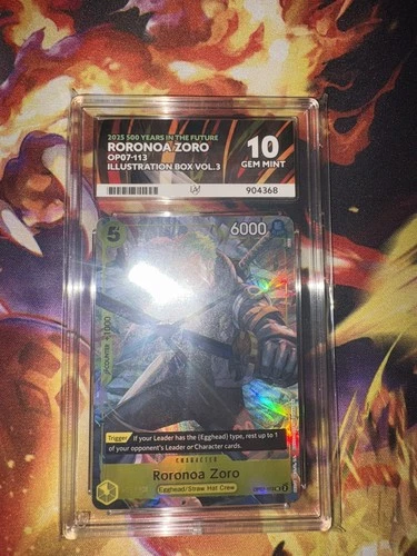 One Piece TCG Roronoa Zoro OP07-113 Illustration Box Vol. 3 Promo ACE 10