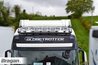 DachträGer + LED Flecken + Klar Licht FüR Volvo Fh 2 & 3 Globetrotter Std Black