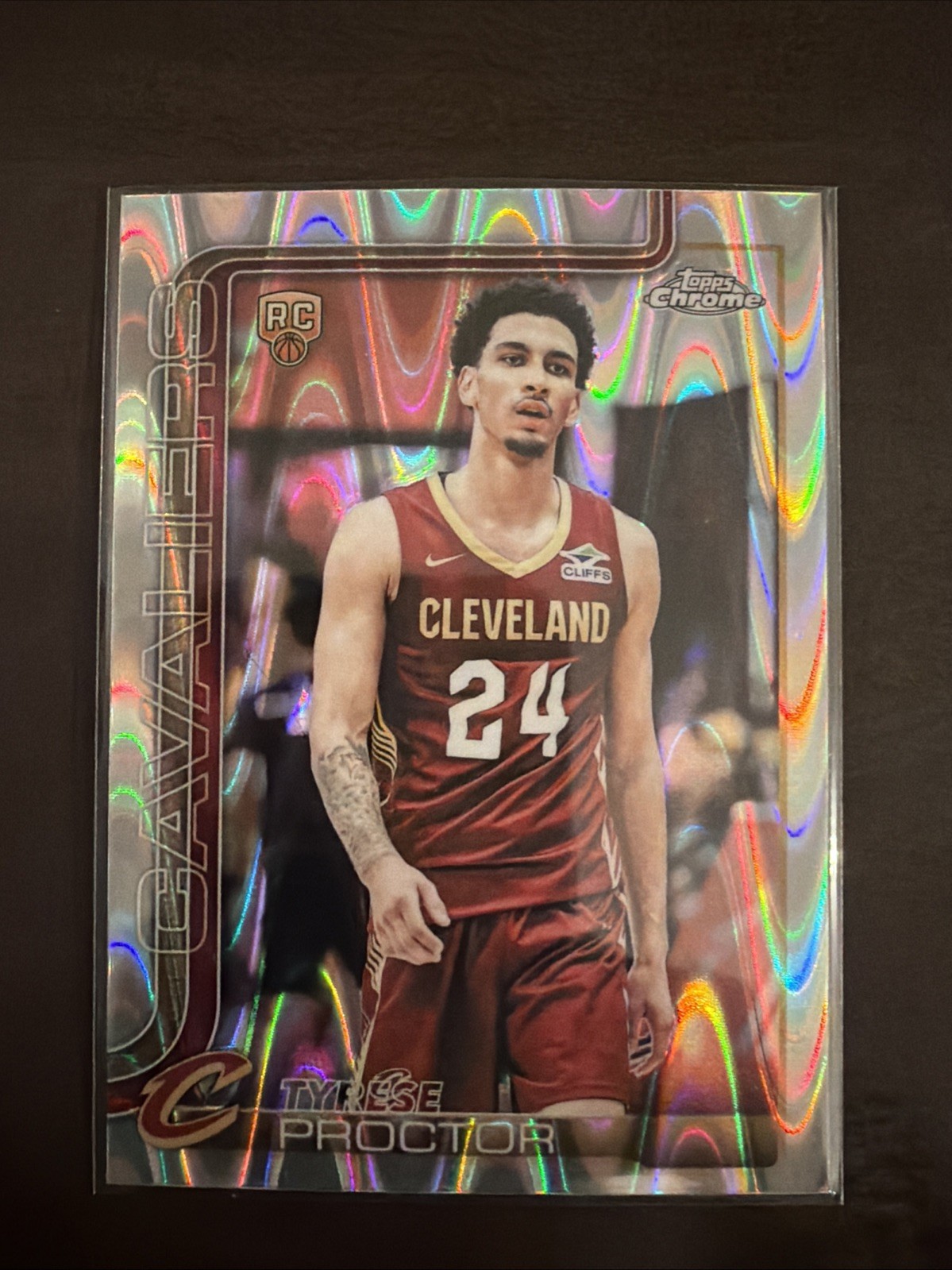 2025-26 Topps Chrome Tyrese Proctor #300 Raywave REF RC Rookie Cavaliers QJ30