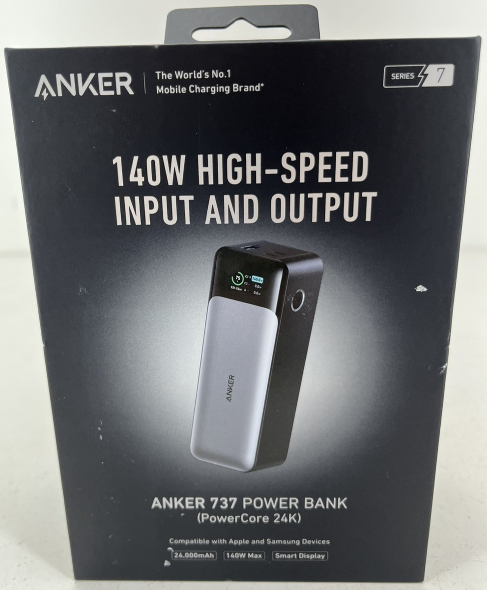 新品未使用　ANKER 737 Power Bank Anker 737 Power Bank 140W High-Speed Input and Output A1289
